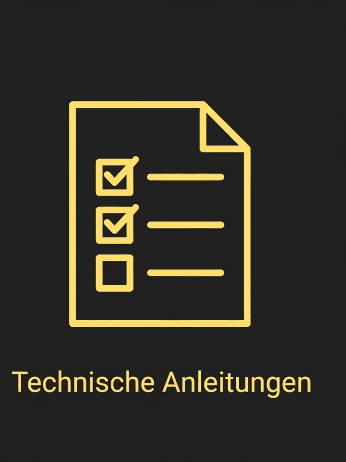 Illustration einer Checkliste als Sinnbild für technische Anleitungen